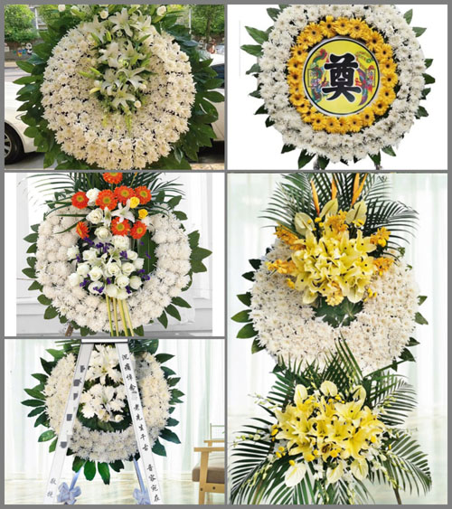 四川绵阳江油市三合镇劳坪村花圈速递